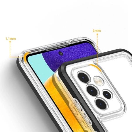 CLEAR 3IN1 ETUI DO SAMSUNG GALAXY A33 5G ŻELOWY POKROWIEC Z RAMKĄ ODPORNY