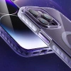 KINGXBAR ETUI DO IPHONE 14 PRO DO MAGSAFE PQY ICE CRYSTAL MAGNETYCZNE SZARE