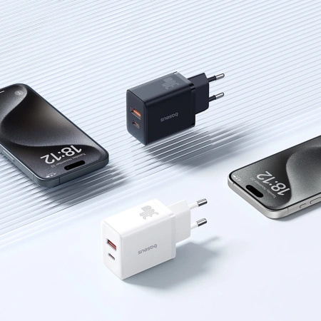 Ładowarka sieciowa Baseus Cube Pro 30W USB-C USB-A - czarna