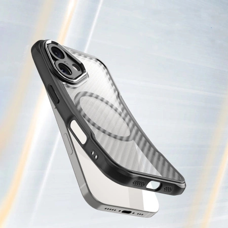 HURTEL ETUI CASE LEADING SERIES DO IPHONE 16 DO MAGSAFE SILIKONOWE CZARNE