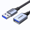 Ugreen kabel przedłużacz adapter USB (męski) - USB (żeński) 3.0 5Gb/s 1m szary (US115)