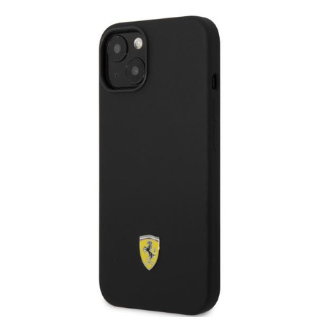 Ferrari FEHMSIP14MBK iPhone 14 Plus 6,7" czarny/black hardcase Silicone Metal Logo Magsafe