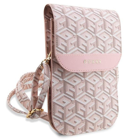 Torebka Guess GCube Stripe - różowa