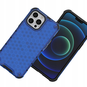 HURTEL ETUI PANCERNE HONEYCOMB Z ŻELOWĄ RAMKĄ DO IPHONE 13 PRO MAX OCHRONNE