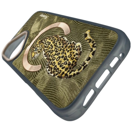 NIMMY ETUI FANTASY ANIMAL DO MAGSAFE IPHONE 16 ZŁOTE MAGNETYCZNE