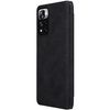 Nillkin Qin Case etui do Xiaomi Redmi Note 11 Pro+ (China) / Redmi Note 11 Pro (China) / Mi11i HyperCharge osłona na aparat kabura pokrowiec obudowa z klapką czarny