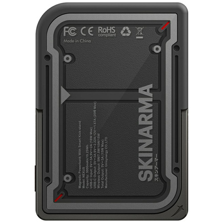 Powerbank Skinarma Nexus Mecha Magnetic  Kick-Stand 5000mAh 20W PD USB-C MagSafe czarny