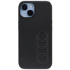 Etui Audi Synthetic Leather na iPhone 14 - czarne AU-TPUPCIP14-TT/D1-BK