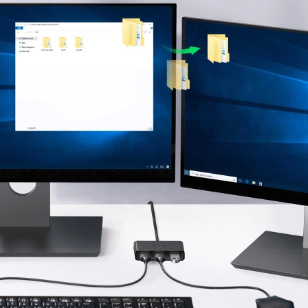 UGREEN PRZEŁĄCZNIK SWITCH BOX USB 2 WEJŚCIA 3 WYJŚCIA DO KOMPUTERA ADAPTER