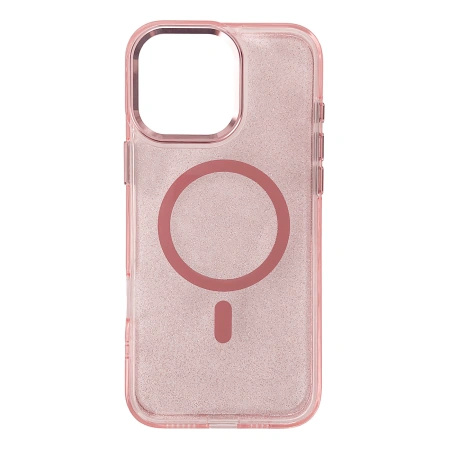 HURTEL ETUI GLITTER CASE DO IPHONE 16 PRO DO MAGSAFE TELEFON Z BROKATOWYM