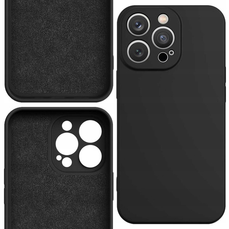 Silicone case etui iPhone 14 Plus silikonowy pokrowiec czarne