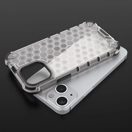 HURTEL POKROWIEC ETUI PANCERNE DO IPHONE 13 MINI HONEYCOMB ELASTYCZNA RAMKA