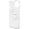 Etui Guess IML Flowers Wreatch MagSafe na iPhone 15 / 14 / 13 - przezroczyste