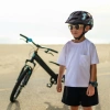 Kask rowerowy dziecięcy MTB Wozinsky z odpinanym daszkiem 48-52 cm - czarny
