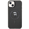 Etui Karl Lagerfeld IML Ikonik MagSafe na iPhone 15 Plus - czarne