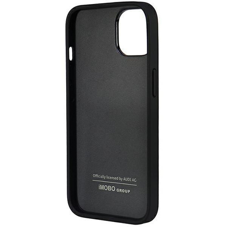 Etui Audi Synthetic Leather na iPhone 14 - czarne AU-TPUPCIP14-TT/D1-BK