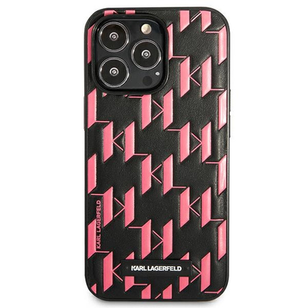 KARL LAGERFELD POKROWIEC DO IPHONE 13 PRO MAX 6,7 MONOGRAM PLAQUE Z OCHRONĄ