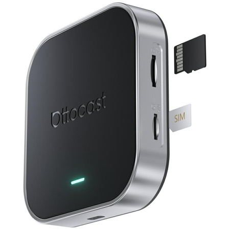 Adapter samochodowy Ottocast PCS55-T     OttoAibox E2 Android Multimedia Box czarny
