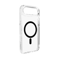 Etui Puro Lite Mag TPU+PC kompatybilne z MagSafe na iPhone 17 Air - przezroczyste z czarnym pierścieniem
