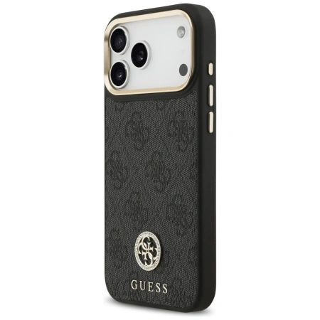 GUESS ETUI POKROWIEC DO IPHONE 17 PRO MAX 4G STRASS LOGO MAGSAFE