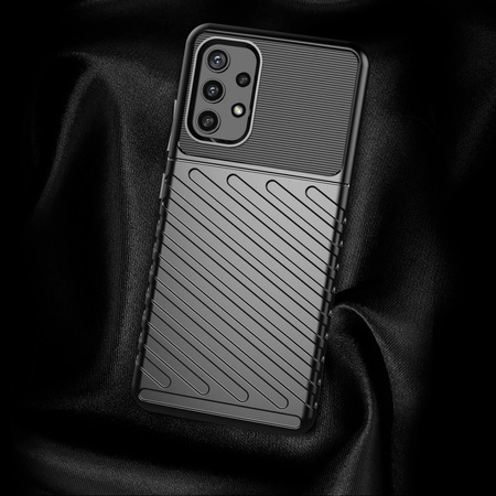 Thunder Case elastyczne pancerne etui pokrowiec Samsung Galaxy A32 5G czarny
