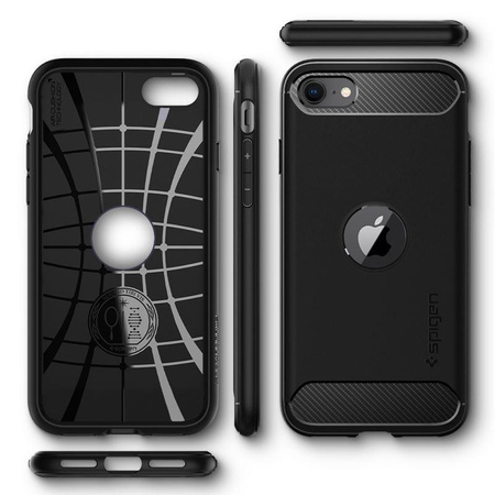 SPIGEN RUGGED ARMOR IPHONE SE 2020 / 2022 BLACK