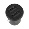 Baseus Grain Car Charger mini ładowarka samochodowa 2x USB 3.1A czarny (CCALL-ML01)