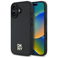 DKNY ETUI HARDCASE DO IPHONE 16 6.1 DO MAGSAFE REPEAT LOGO PATTERN DESIGN