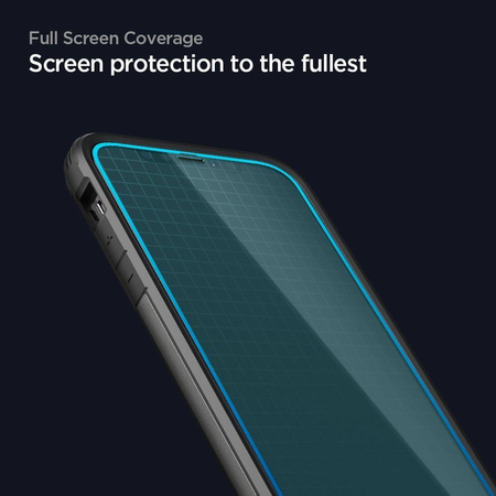 SZKŁO HARTOWANE SPIGEN GLASS FC IPHONE 12 PRO MAX BLACK