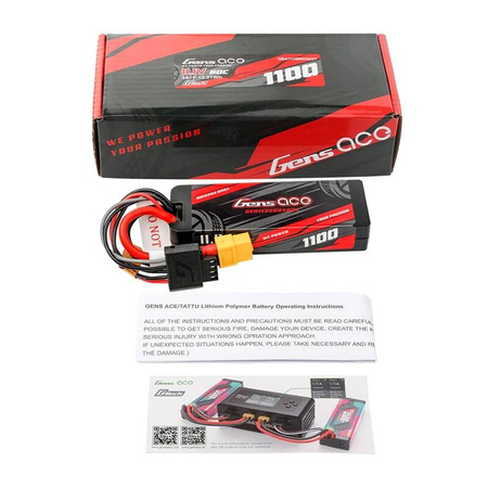 GENS ACE AKUMULATOR LIPO G-TECH 1100MAH 11.1V 3S1P 60C DO DRONÓW RC
