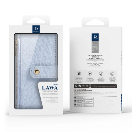 DUX DUCIS ETUI DO IPHONE 16 PRO Z PORTFELEM MAGNETYCZNYM I SKÓRZANĄ OKŁADKĄ