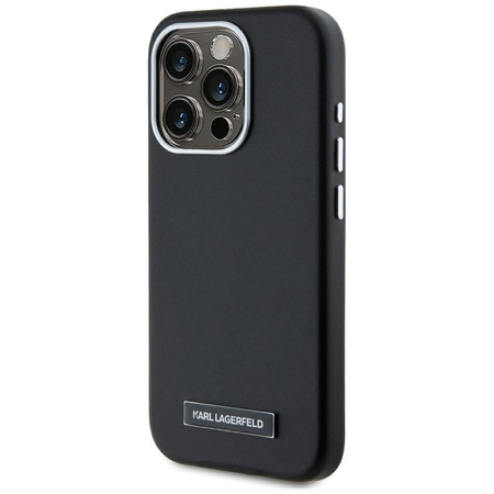KARL LAGERFELD ETUI FW METAL PLATE DO IPHONE 15 PRO ZABEZPIECZENIE