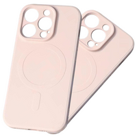 Silikonowe etui kompatybilne z MagSafe do iPhone 15 Pro Silicone Case - różowe