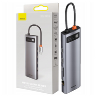 BASEUS HUB 11W1 USB-C DO MACBOOKA Z 2X HDMI 3X USB 3.0 PD VGA ETHERNET RJ45