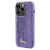 Etui Guess Sequin Script Metal na iPhone 14 Pro Max - fioletowe