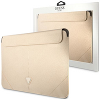 Guess Sleeve GUCS14PSATLE 13/14" beżowy /beige Saffiano Triangle Logo