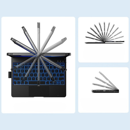 Etui Typecase Flexbook Touch             z klawiaturą do iPad 11" (A16) 2025 / iPad 10.9" 2022 różany
