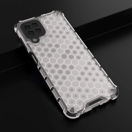 HURTEL HONEYCOMB ETUI PANCERNE DO SAMSUNG GALAXY A22 4G Z ŻELOWĄ RAMKĄ