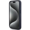 Etui Guess 4G Triangle Metal Logo na iPhone 15 Pro - niebieskie
