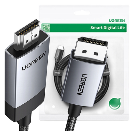 UGREEN KABEL DISPLAY PORT HDMI DO PC MONITOR LAPTOP 4K 1M JEDNOKIERUNKOWY