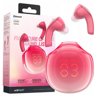 Słuchawki bezprzewodowe Acefast T9 Bluetooth 5.3 douszne - czerwone