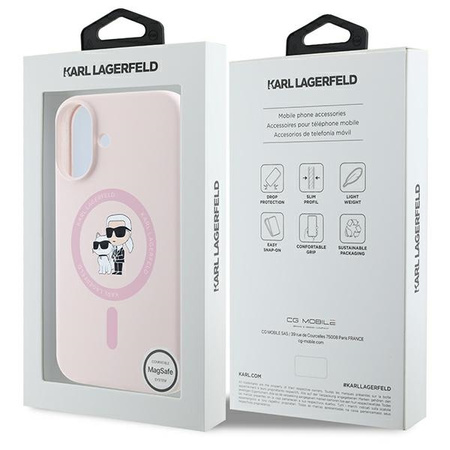 KARL LAGERFELD KLHMP16MSCMKCRHP ETUI DO IPHONE 16 PLUS HARDCASE SILIKON