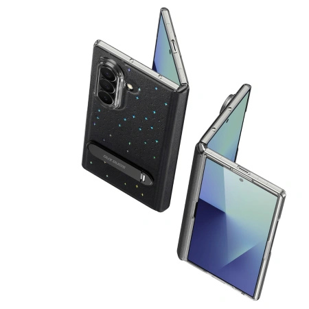 Etui Dux Ducis Stex na Samsung Galaxy Z Fold 7z podstawką 360° - czarne
