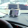 Uniwersalny uchwyt samochodowy silikonowa podstawka na telefon nano pad czarny