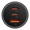 BASEUS ŁADOWARKA SAMOCHODOWA GOLDEN CONTACTOR PRO 65W 2X USB-C 1X USB