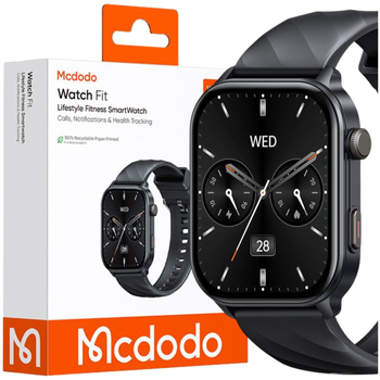 MCDODO SMARTWATCH DAMSKI MĘSKI ZEGAREK Z FUNKCJĄ ROZMOWY WODOODPORNY GPS