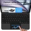 Etui Tech-Protect Smartcase Magnetic z klawiaturą na iPad Pro 12.9” 2020 / 2021 / 2022 / iPad Air 13” 2024 / 2025 - czarne