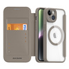 Dux Ducis Skin X Pro etui iPhone 14 magnetyczny pokrowiec MagSafe z klapką beżowy
