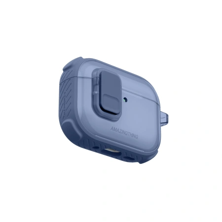 Etui AMAZINGTHING Titan Pro Mag Case Clear do AirPods Pro 3 - niebieskie
