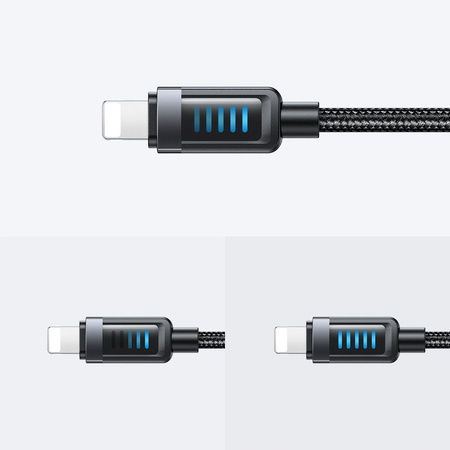 MCDODO KABEL USB-A LIGHTNING SZYBKIE ŁADOWANIE DO APPLE IPHONE 12W 1M LED